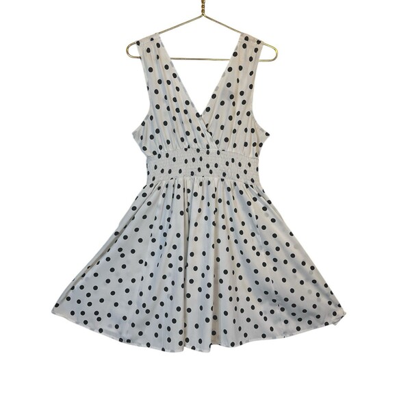 Planet Gold Polka Dot Dress L Juniors Fall Layering Coquette Style - Picture 1 of 9